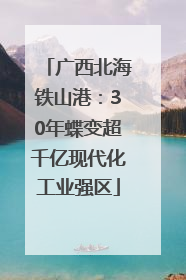 广西北海铁山港：30年蝶变超千亿现代化工业强区