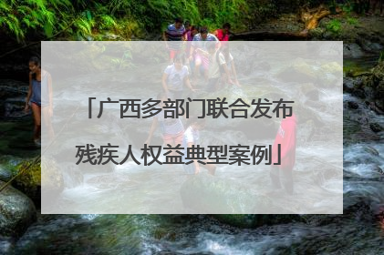 广西多部门联合发布残疾人权益典型案例