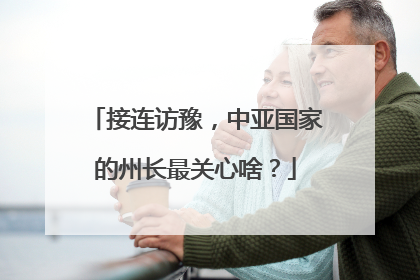 接连访豫，中亚国家的州长最关心啥？