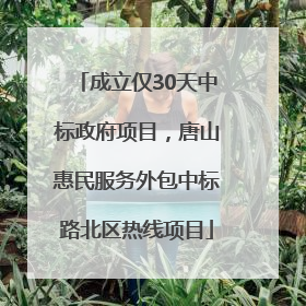成立仅30天中标政府项目，唐山惠民服务外包中标路北区热线项目
