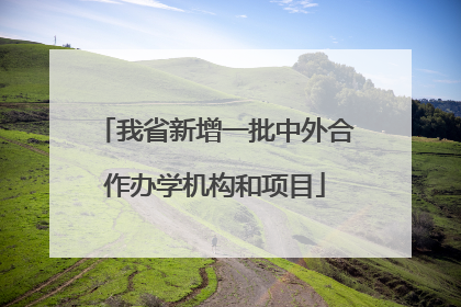 我省新增一批中外合作办学机构和项目