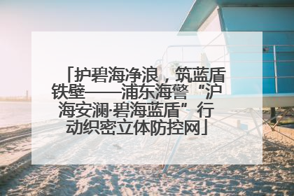 护碧海净浪，筑蓝盾铁壁——浦东海警“沪海安澜·碧海蓝盾”行动织密立体防控网