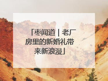 枣闻道｜老厂房里的新婚礼带来新浪漫