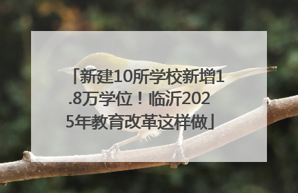 新建10所学校新增1.8万学位！临沂2025年教育改革这样做