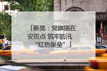 新晃：党旗插在安置点 筑牢防汛“红色堡垒”