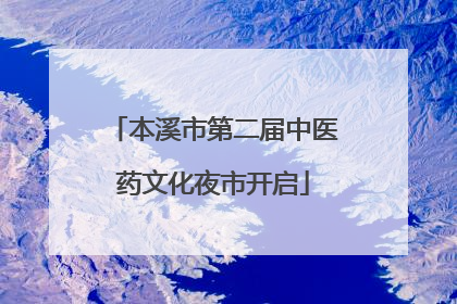 本溪市第二届中医药文化夜市开启