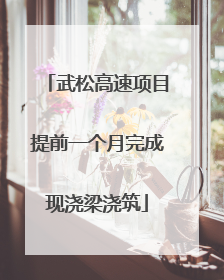 武松高速项目提前一个月完成现浇梁浇筑