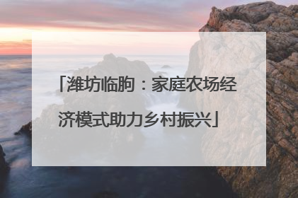 潍坊临朐：家庭农场经济模式助力乡村振兴