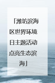 潍坊滨海区世界环境日主题活动点亮生态滨海