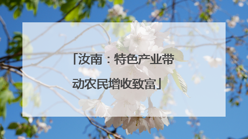 汝南：特色产业带动农民增收致富