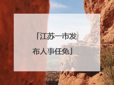 江苏一市发布人事任免
