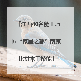 江西40名能工巧匠“家居之都”南康比拼木工技能