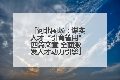 河北围场：谋实人才“引育管用”四篇文章 全面激发人才动力引擎