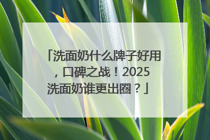 洗面奶什么牌子好用，口碑之战！2025洗面奶谁更出圈？