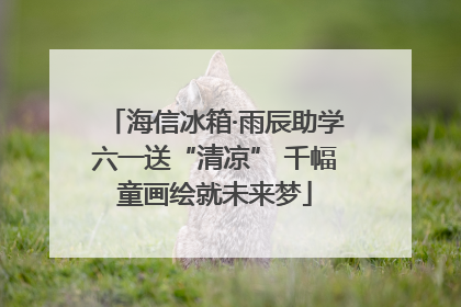 海信冰箱·雨辰助学六一送“清凉” 千幅童画绘就未来梦