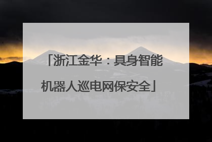 浙江金华：具身智能机器人巡电网保安全