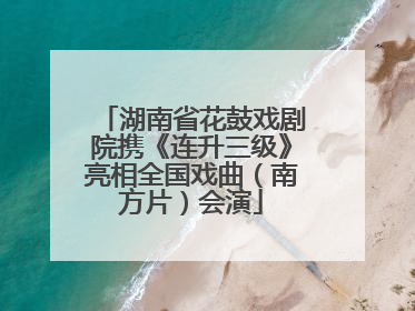 湖南省花鼓戏剧院携《连升三级》亮相全国戏曲（南方片）会演
