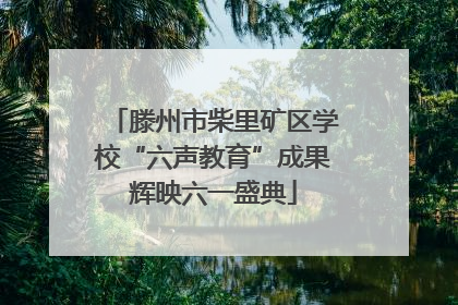 滕州市柴里矿区学校“六声教育”成果辉映六一盛典