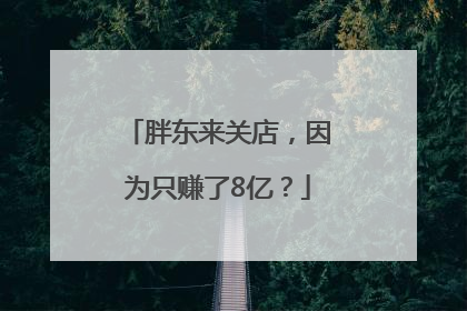 胖东来关店，因为只赚了8亿？