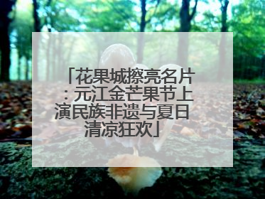 花果城擦亮名片：元江金芒果节上演民族非遗与夏日清凉狂欢