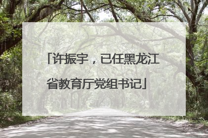 许振宇，已任黑龙江省教育厅党组书记