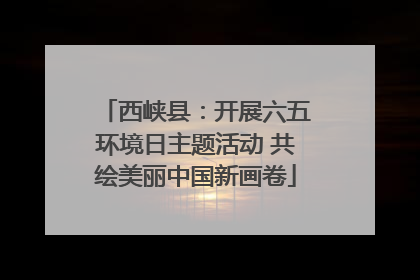 西峡县：开展六五环境日主题活动 共绘美丽中国新画卷