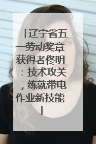 辽宁省五一劳动奖章获得者佟明：技术攻关，练就带电作业新技能
