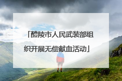 醴陵市人民武装部组织开展无偿献血活动