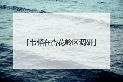韦韬在杏花岭区调研