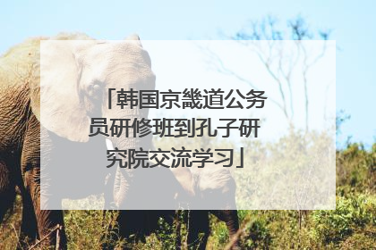 韩国京畿道公务员研修班到孔子研究院交流学习