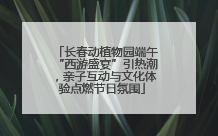 长春动植物园端午“西游盛宴”引热潮，亲子互动与文化体验点燃节日氛围