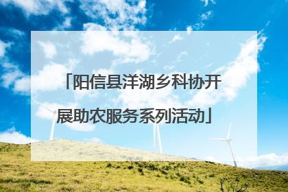 阳信县洋湖乡科协开展助农服务系列活动