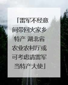 雷军不经意间带回火家乡特产 湖北省农业农村厅或可考虑请雷军当特产大使