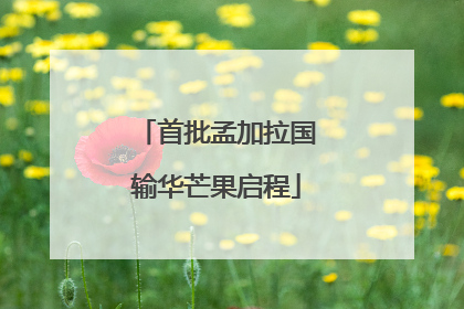 首批孟加拉国输华芒果启程