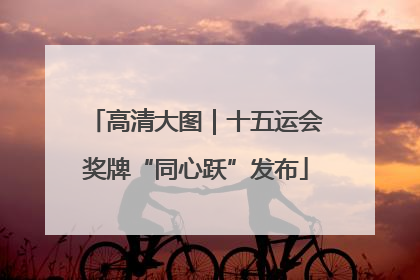 高清大图｜十五运会奖牌“同心跃”发布