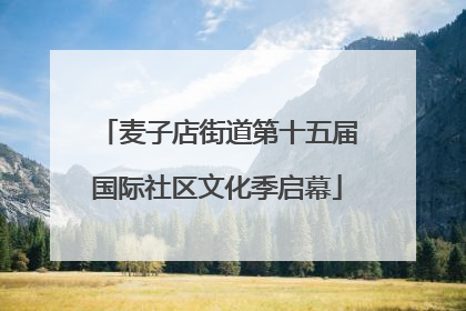 麦子店街道第十五届国际社区文化季启幕