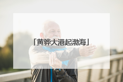 黄骅大港起渤海