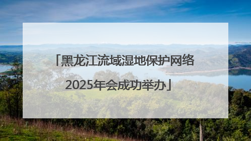 黑龙江流域湿地保护网络2025年会成功举办