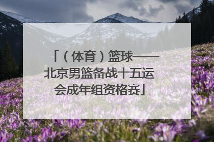 （体育）篮球——北京男篮备战十五运会成年组资格赛