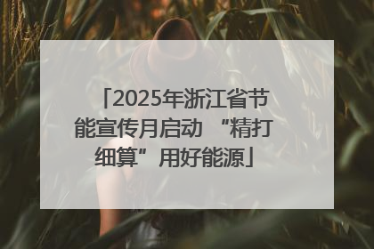 2025年浙江省节能宣传月启动 “精打细算”用好能源
