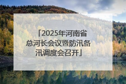 2025年河南省总河长会议暨防汛备汛调度会召开