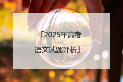 2025年高考语文试题评析