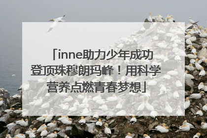 inne助力少年成功登顶珠穆朗玛峰！用科学营养点燃青春梦想